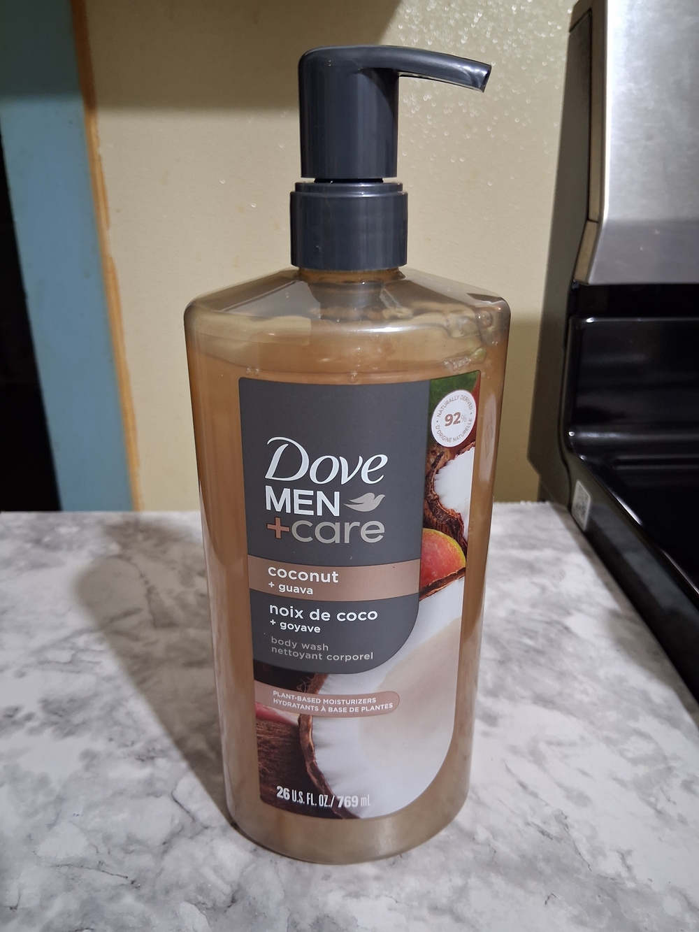 Mens Dove Coconut + Guava Body Wash